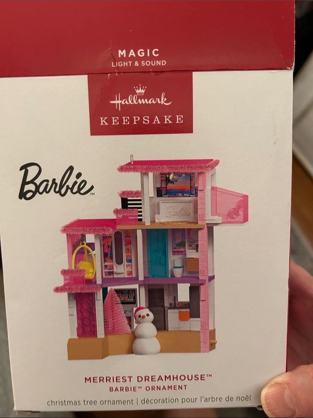 Hallmark Barbie Merriest Dreamhouse Ornament - Pink & Teal new in box